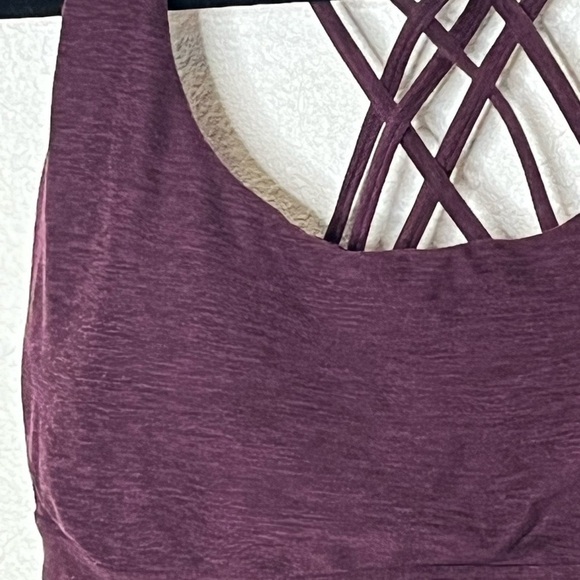 Victoria Secrets Burgundy Crisscross Back Sports Bra - Picture 2 of 6